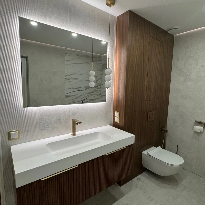 Rectangle LED mirrors with rear lighting 800x1000mm