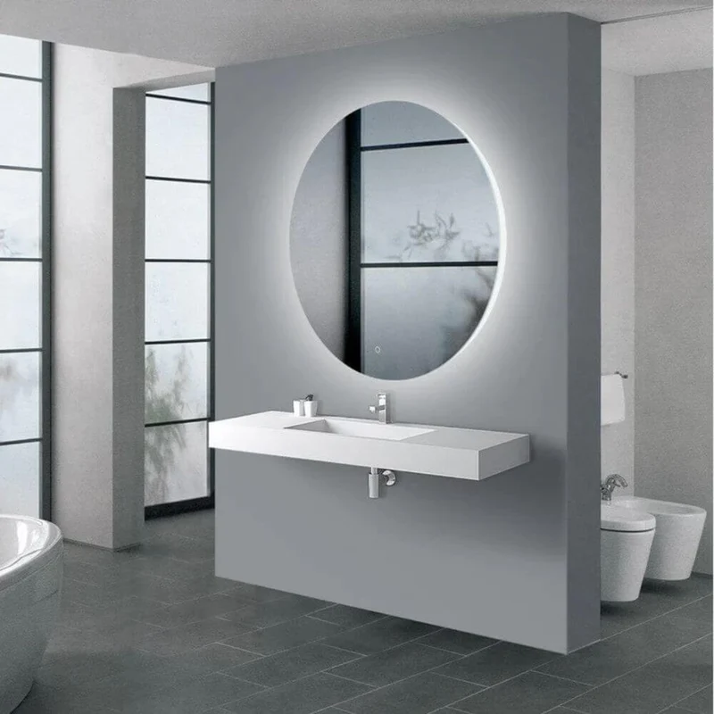 Round LED mirror with rear lighting Ø 900mm