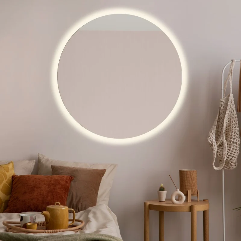 Round LED mirror with rear lighting Ø 1000mm