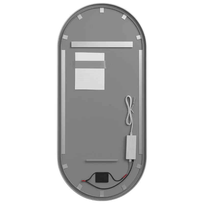Pill oval LED mirror with rear lighting 315x700mm