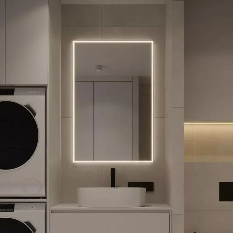Rectangular LED mirror with front lighting 800x1000mm