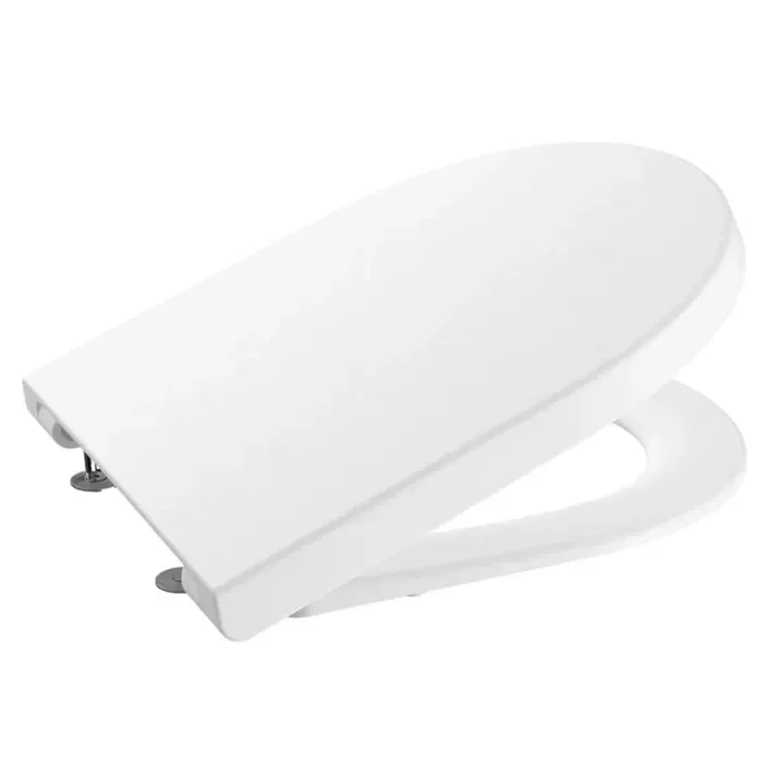 Roca The Gap Round A801D10001 – Tapa WC, Cierre Normal, Antibacteriana, Bisagras Acero Inoxidable