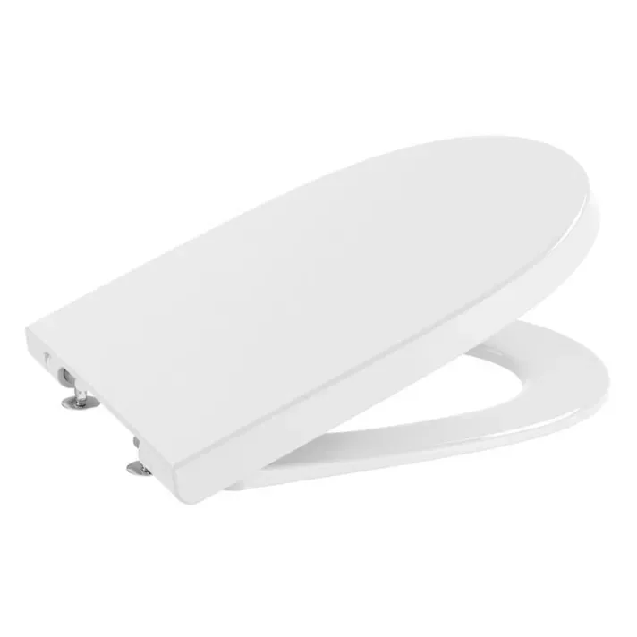 Roca Meridian A8012A200B – Tapa WC, Cierre Amortiguado, Antibacteriana, Bisagras Acero Inoxidable