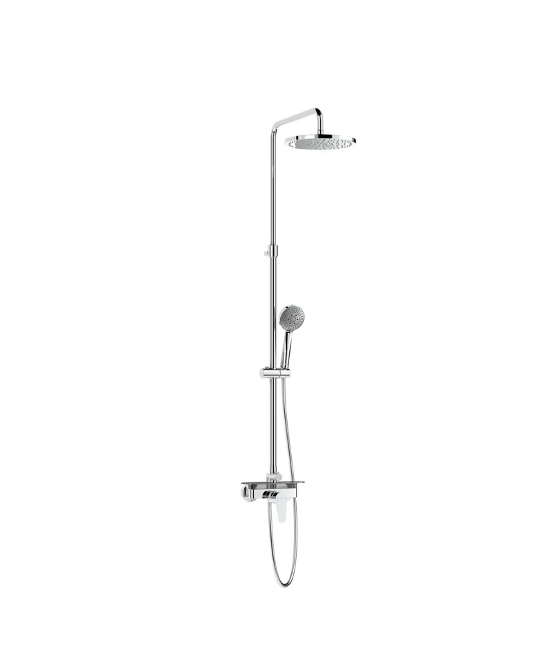 Roca Even-M Round A5A9790C00 – Columna de Ducha, Telescópica, Cromado