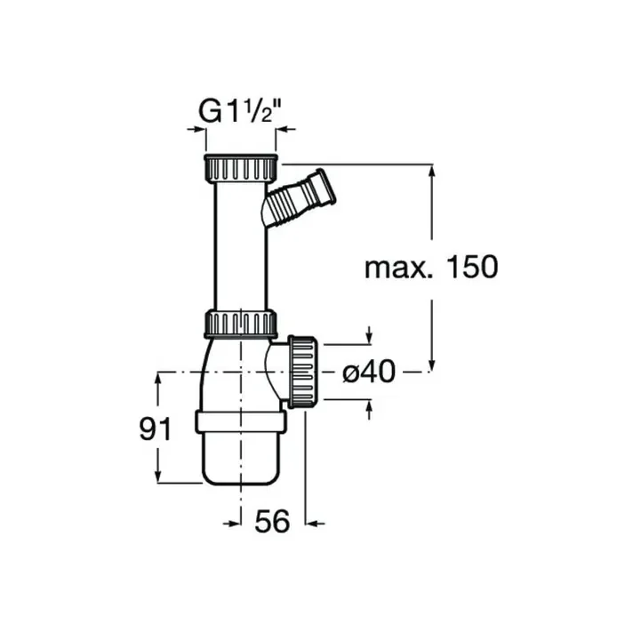 Roca Lisboa A870M10450 – Fregadero, 61 cm