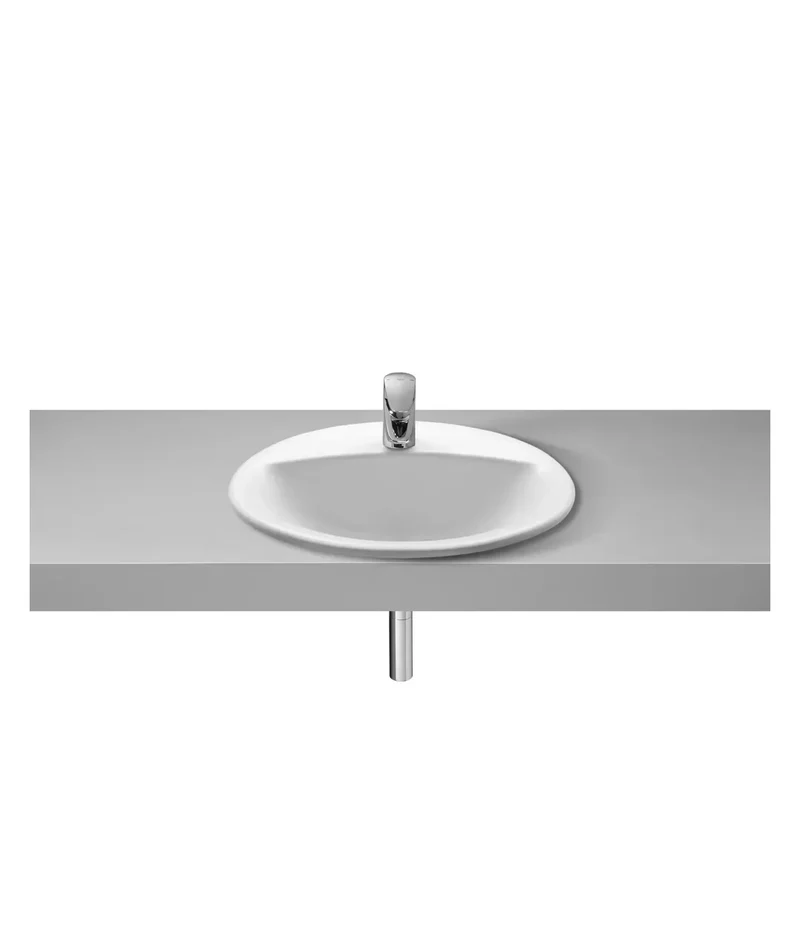 Roca Rodeo A327866000 – Lavabo Sobre Encimera, Blanco, 52 cm