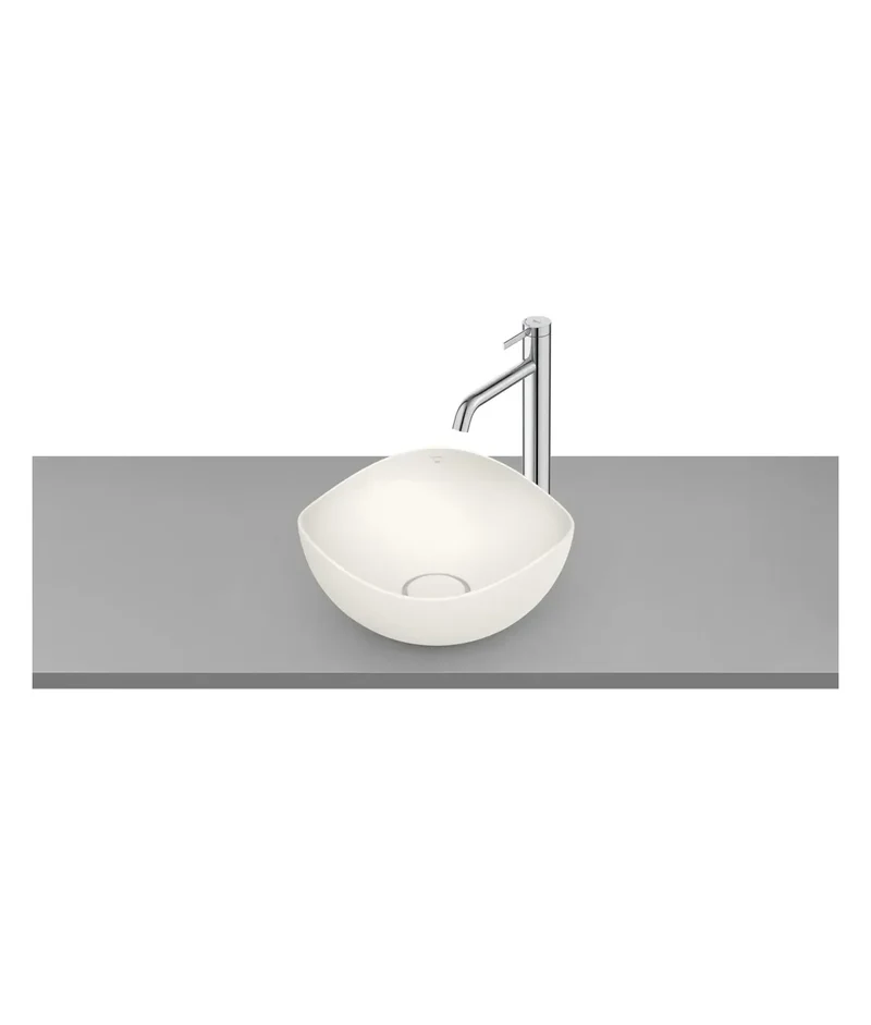 Roca Ohtake A327A15620 – Lavabo Sobre Encimera, Blanco Mate