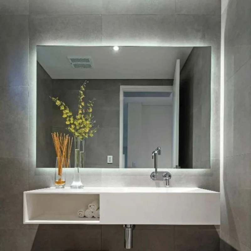 Rectangle LED mirrors with rear lighting 800x1200mm