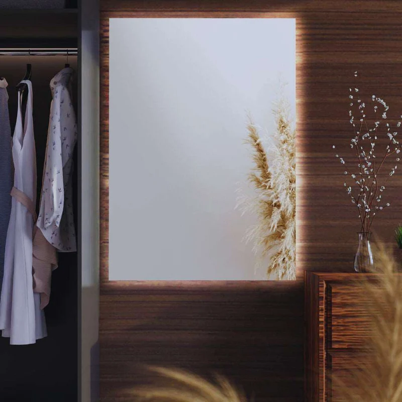 Rectangle LED mirrors with rear lighting 800x1000mm