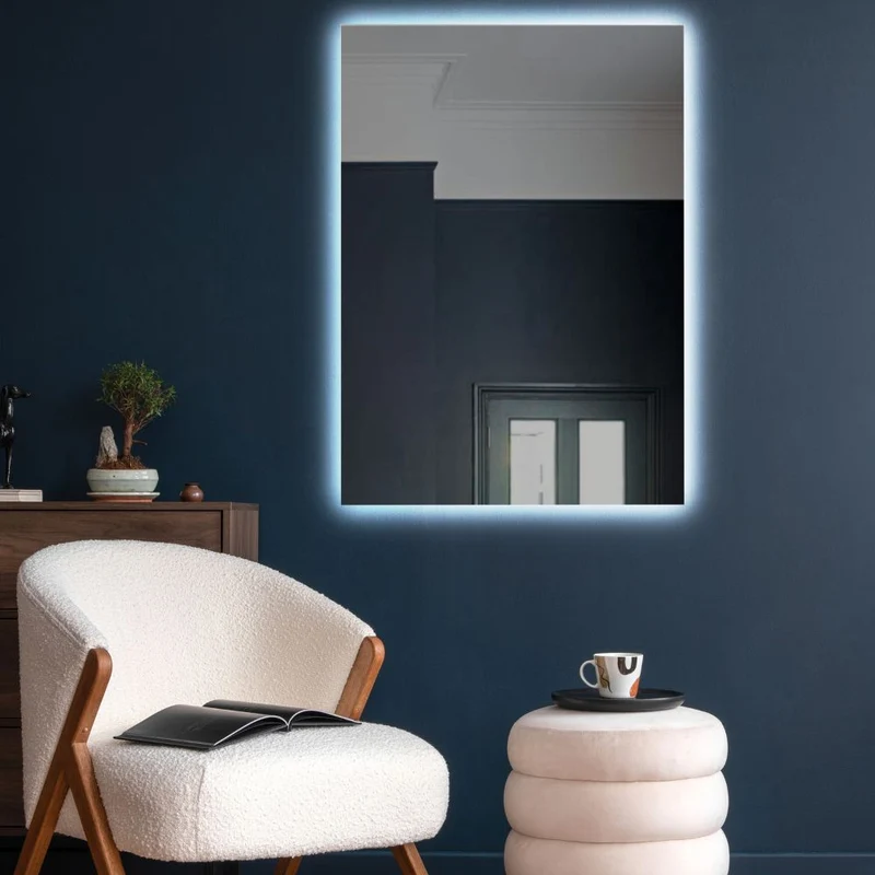 Rectangle LED mirrors with rear lighting 800x1000mm