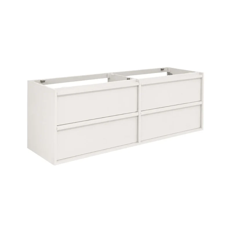 Mueble de baño Fien - Blanco - 150 cm | Amplio armario de almacenamiento