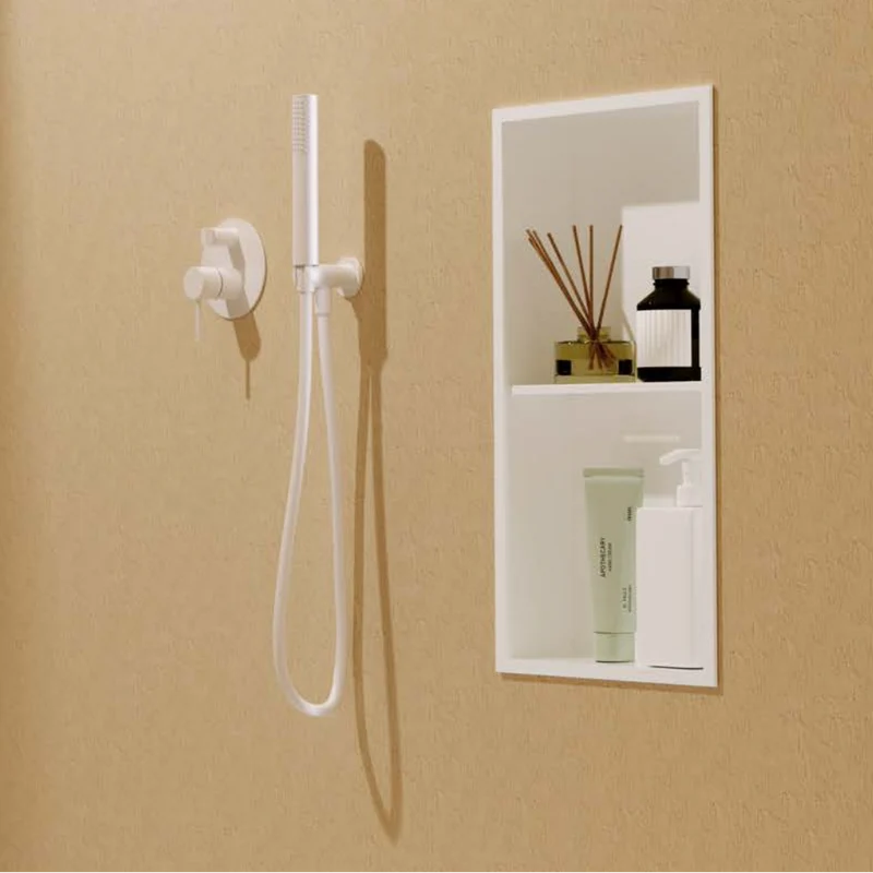 Hornacina Empotrada Vertical Artic 33x63cm con 2 Estantes - Acero Inoxidable Premium