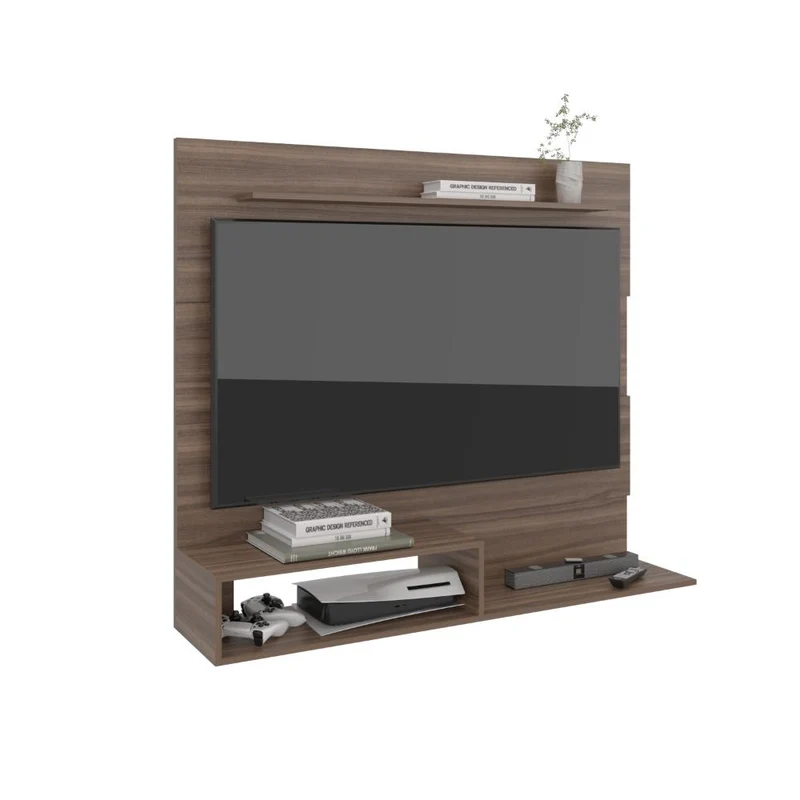 Mueble Multiusos Beijing, Avellana, para Televisor de 55 Pulgadas