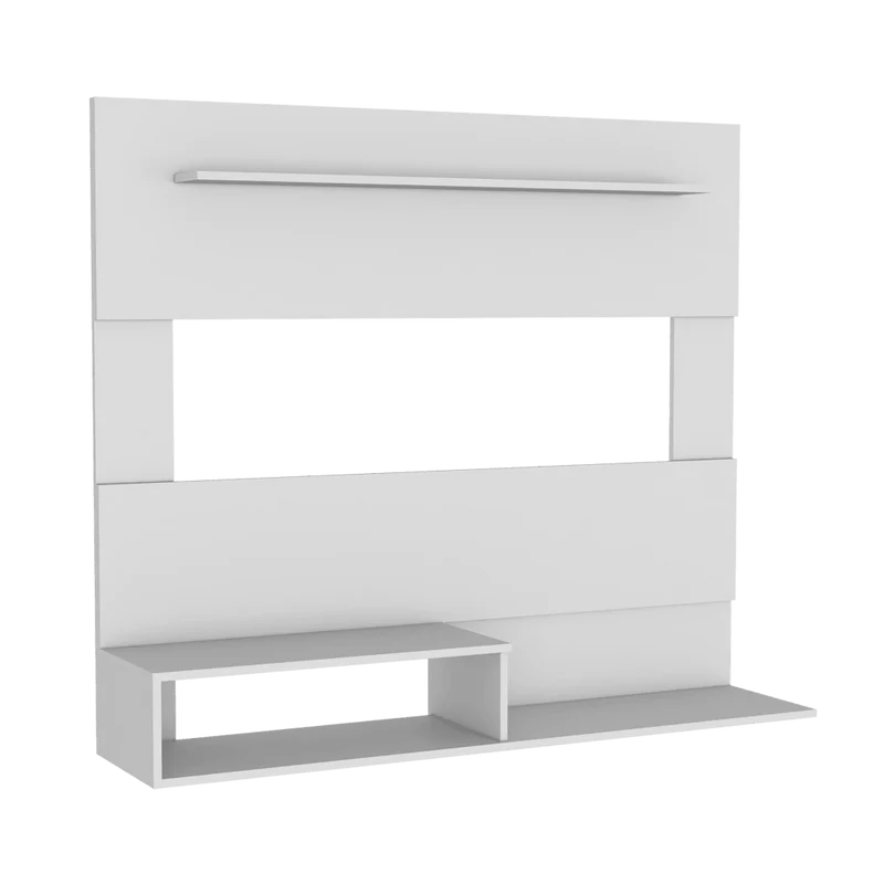 Mueble Multiusos Beijing, Blanco, con Espacio para Televisor de hasta 55 Pulgadas