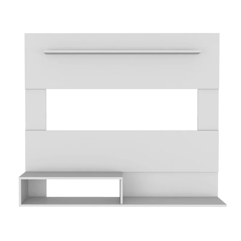 Mueble Multiusos Beijing, Blanco, con Espacio para Televisor de hasta 55 Pulgadas