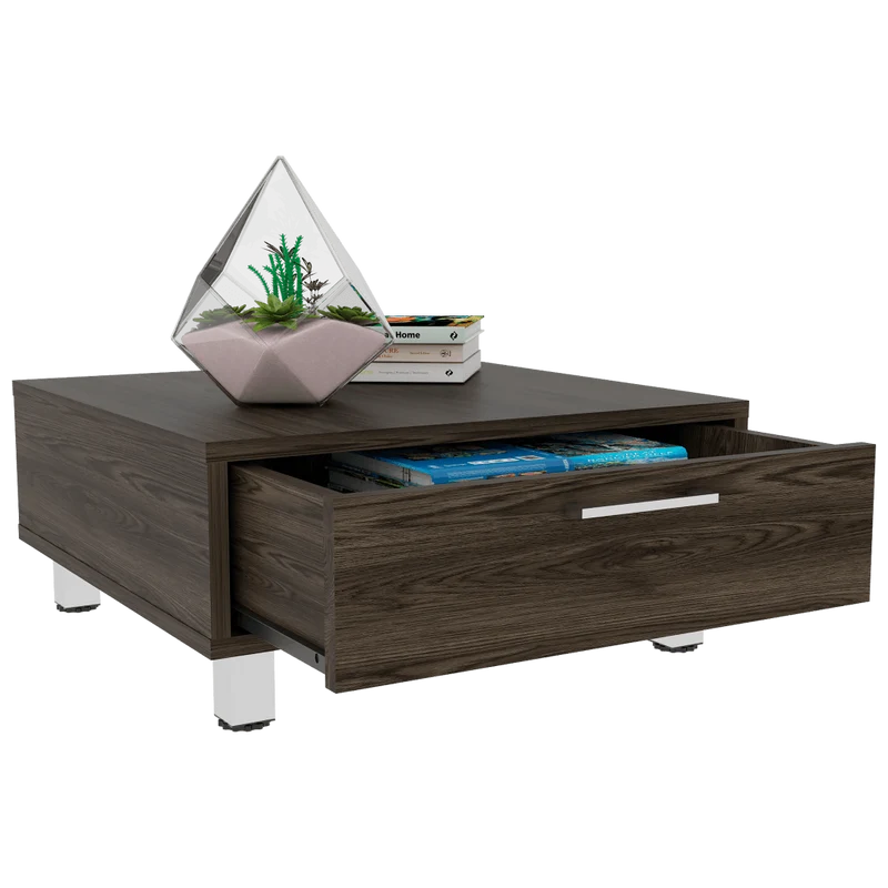 Mueble Multiusos Ascher, Chocolate, con un Cajón