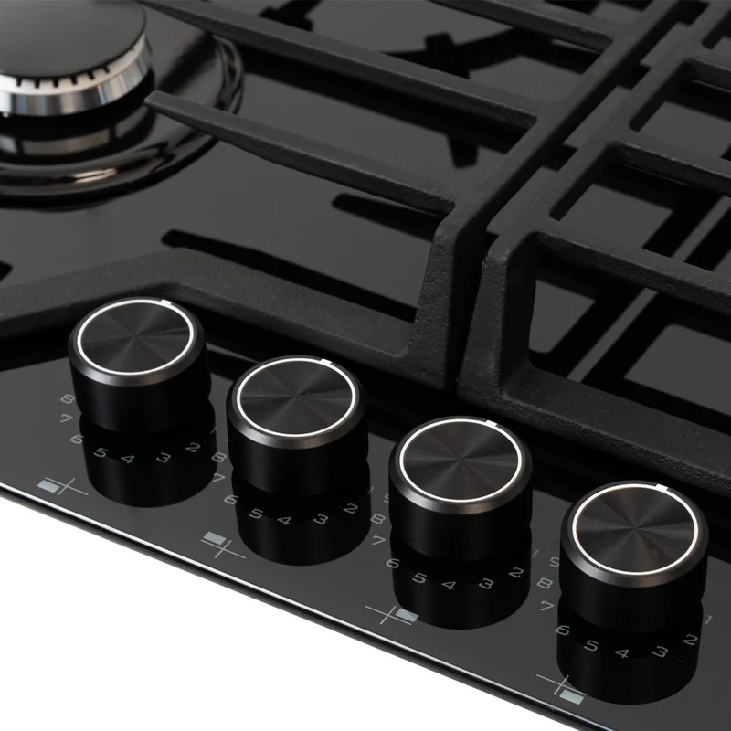 Estufa de Empotrar Challenger Gas Natural, Negro