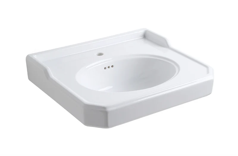 Lavabo Cerámica Pequeño Soportes Metálicos Provence 700 Estilo Clásico - Balneo Toscia