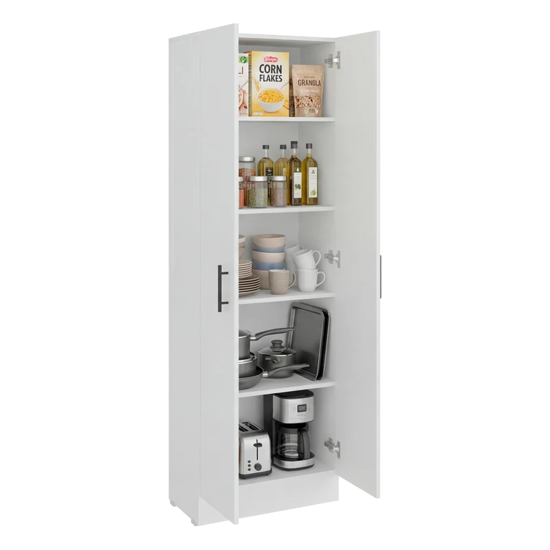 Alacena Tommy, Blanco Duqueza, con Amplios Espacios de Almacenamiento y 4 Entrepaños ZF