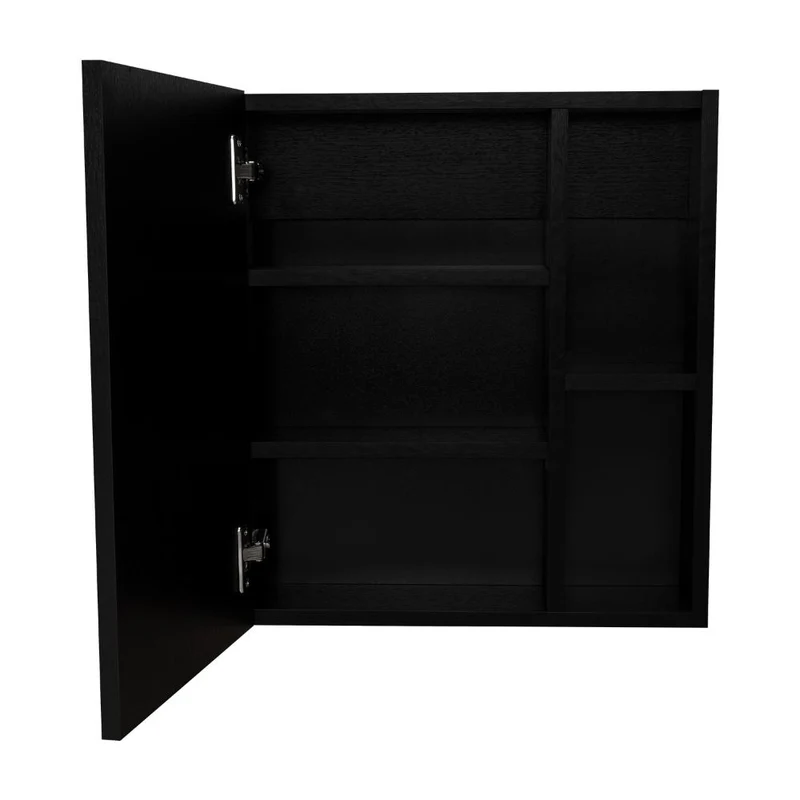 Set de 2 Gabinetes de Baño Delhi, Wengue, con Puerta Espejo y Varios Entrepaños