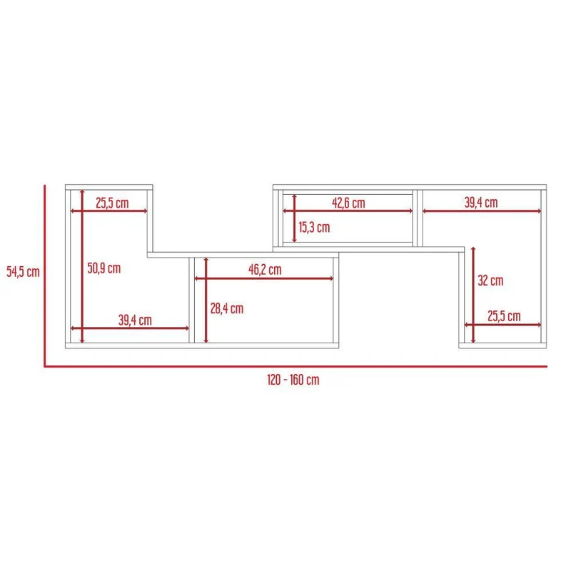 Combo para Sala Sullana, Incluye Mesa para TV, Biblioteca Cubo y Mesa de Centro
