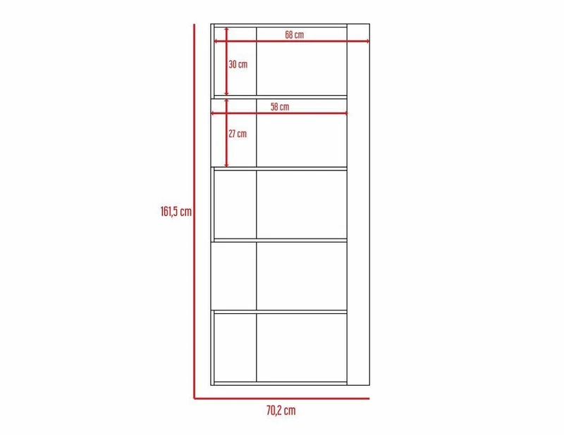 Combo para Sala Aranza, Incluye Mesa para TV y Biblioteca Cubo