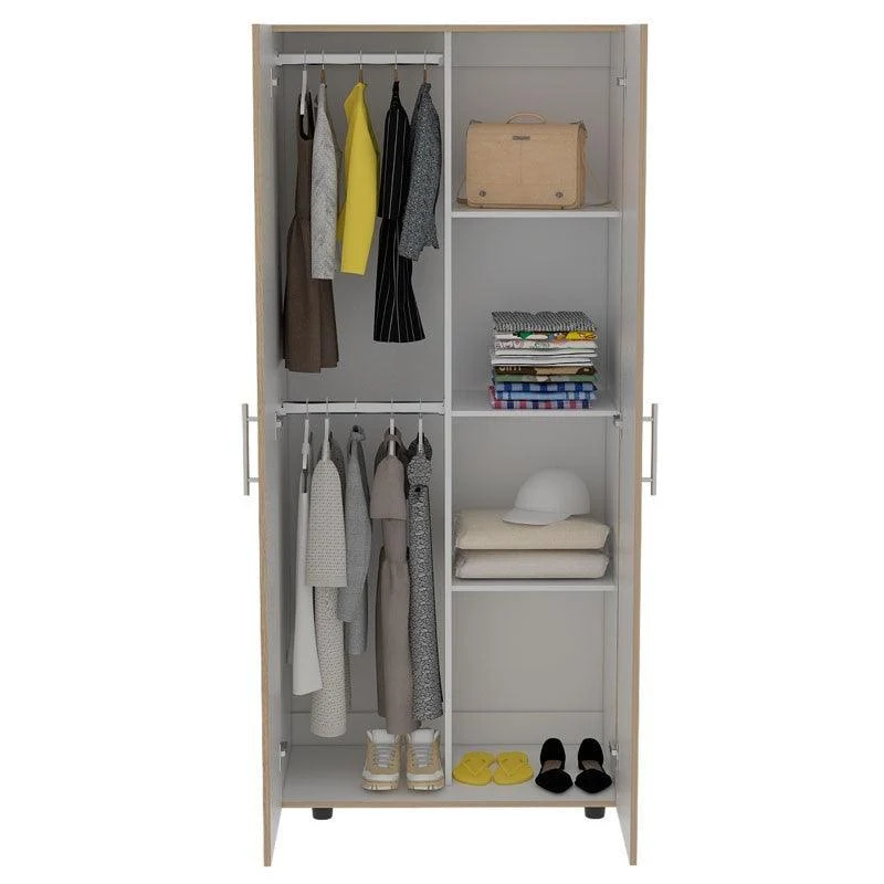 Combo para Habitación Raichel, Incluye Panel de TV y Clóset