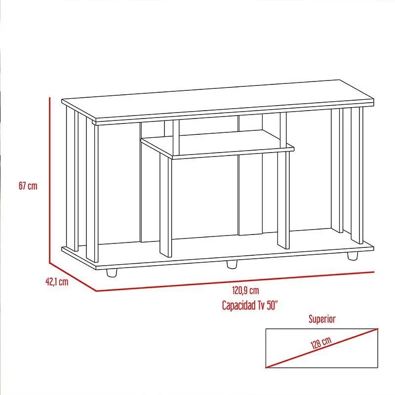 Combo para Habitación Clara Luna, Incluye Clóset y Mesa para TV