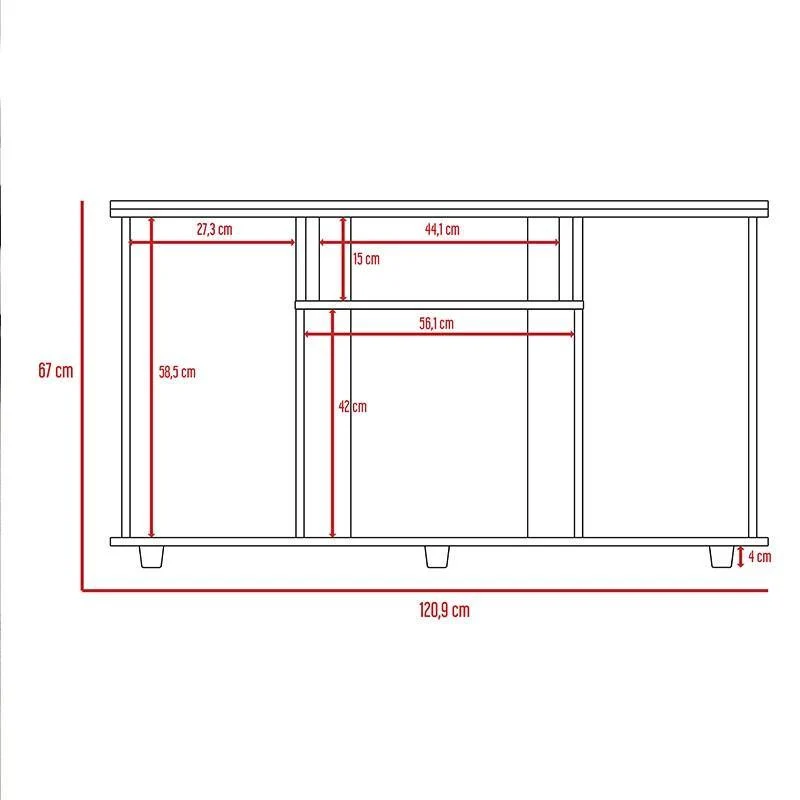 Combo para Habitación Clara Luna, Incluye Clóset y Mesa para TV