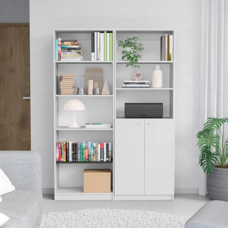 Combo de Bibliotecas Home, Blanco, Incluye Dos Bibliotecas