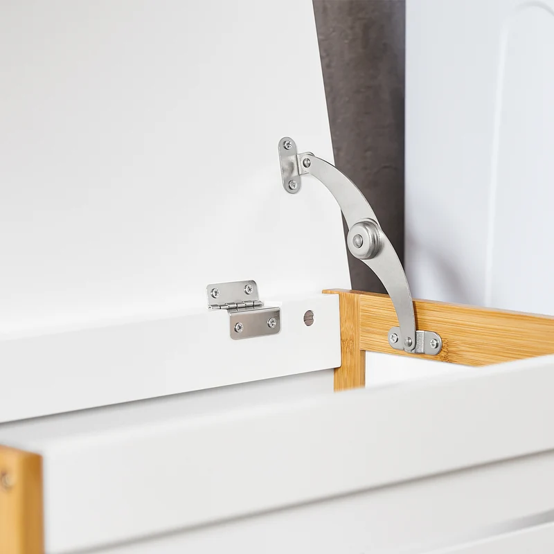SoBuy FSS66-WN Cesto para la colada Armario de baño Blanco