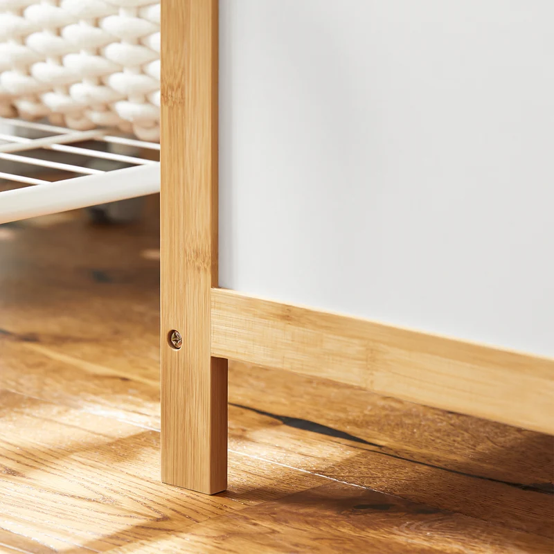 SoBuy FSS66-WN Cesto para la colada Armario de baño Blanco