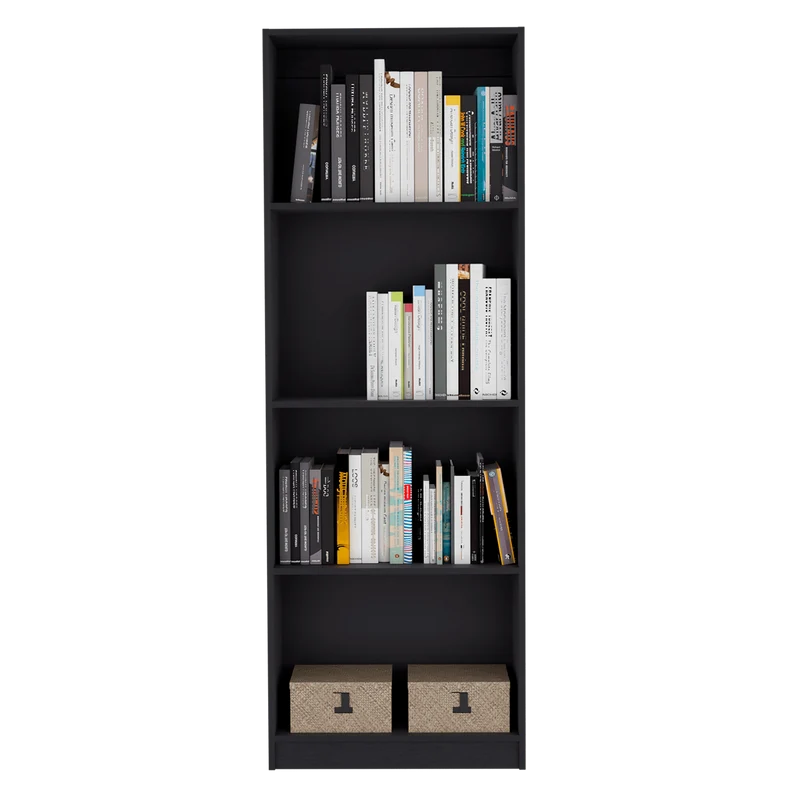 Combo de Bibliotecas Home Eco, Wengue, Incluye Tres Bibliotecas sin Puertas.