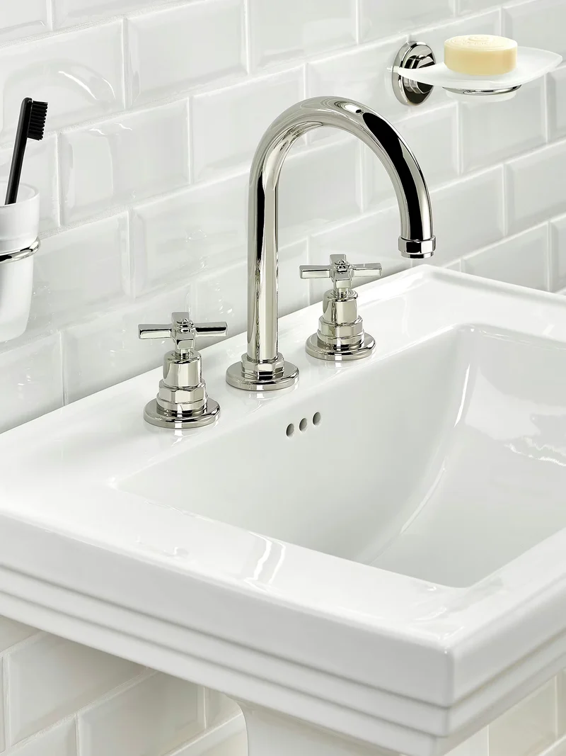 Grifo mezclador de lavabo de 3 orificios con desagüe Club Saint Germain