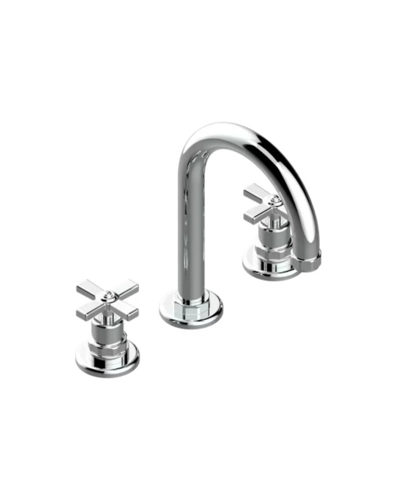 Grifo mezclador de lavabo de 3 orificios con desagüe Club Saint Germain
