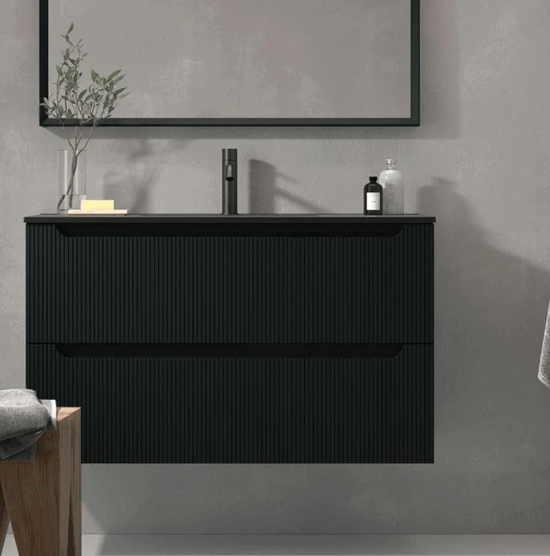 Espejo Baño Luz LED Superior 80cm Kimono - Maderó Atelier Estilo Moderno