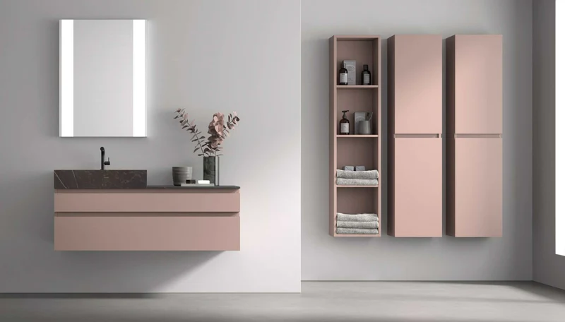 Columna Suspendida 2 Puertas Leo 150cm - Maderó Atelier Estilo Moderno