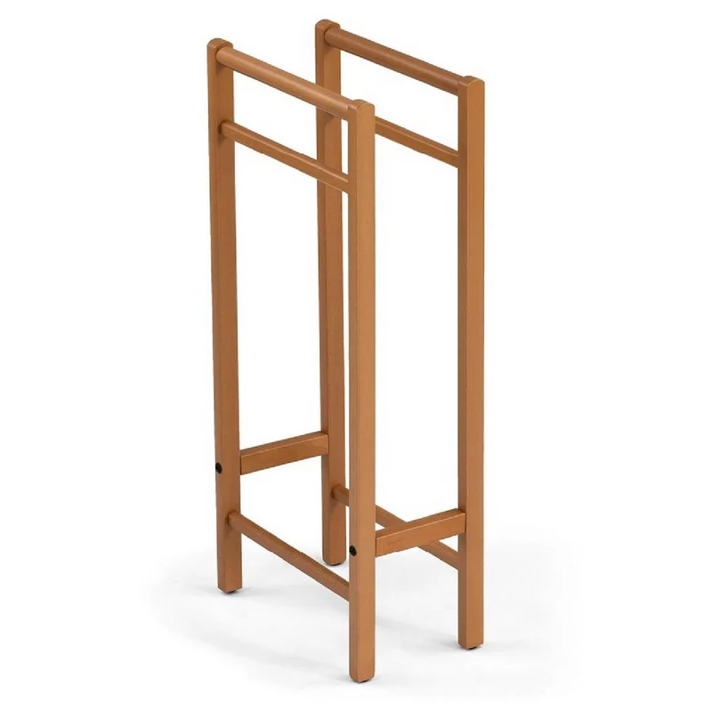 ARIT - Toalleros de pie SALVI, Toallero baño, accesorios de baño, Toallero - 100% de haya maciza, fácil de montar - Color cereza