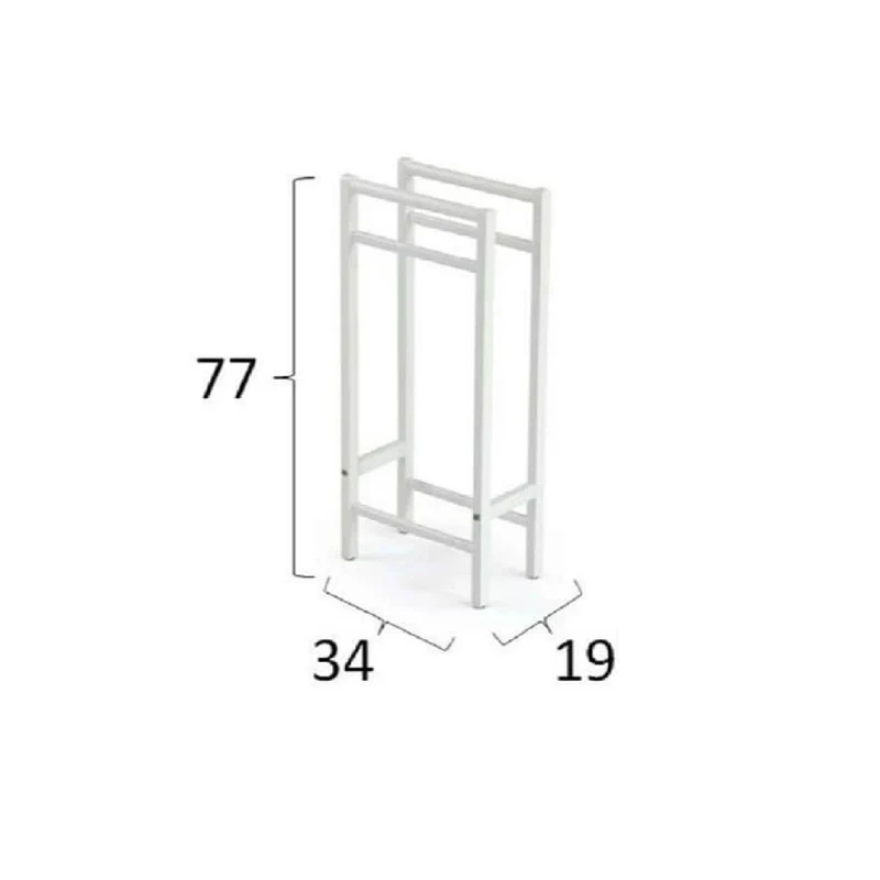 ARIT - Toalleros de pie SALVI, Toallero baño, accesorios de baño, Toallero - 100% de haya maciza, fácil de montar - Color cereza