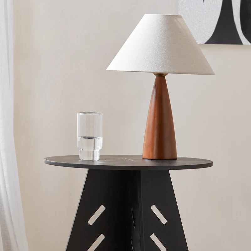 SoBuy HFBT01-SCH Mesa Auxiliar con Juntas de Espiga Taulete Auxiliar Negro