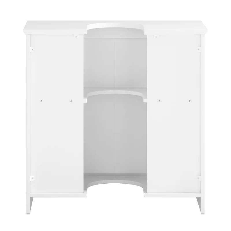 SoBuy BZR108-II-W Mueble para Debajo del Lavabo con 2 Puertas
