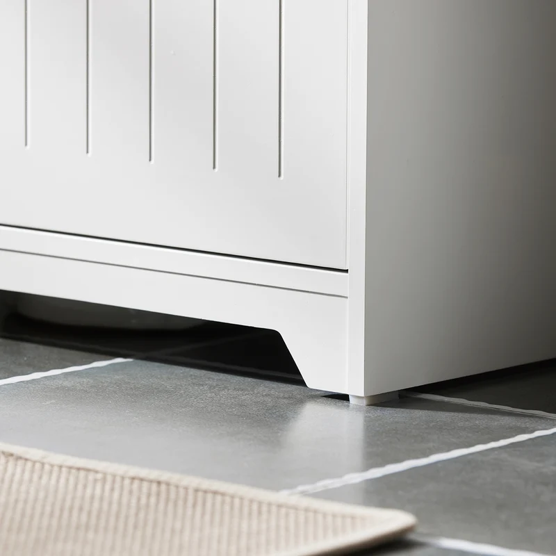 SoBuy BZR108-II-W Mueble para Debajo del Lavabo con 2 Puertas