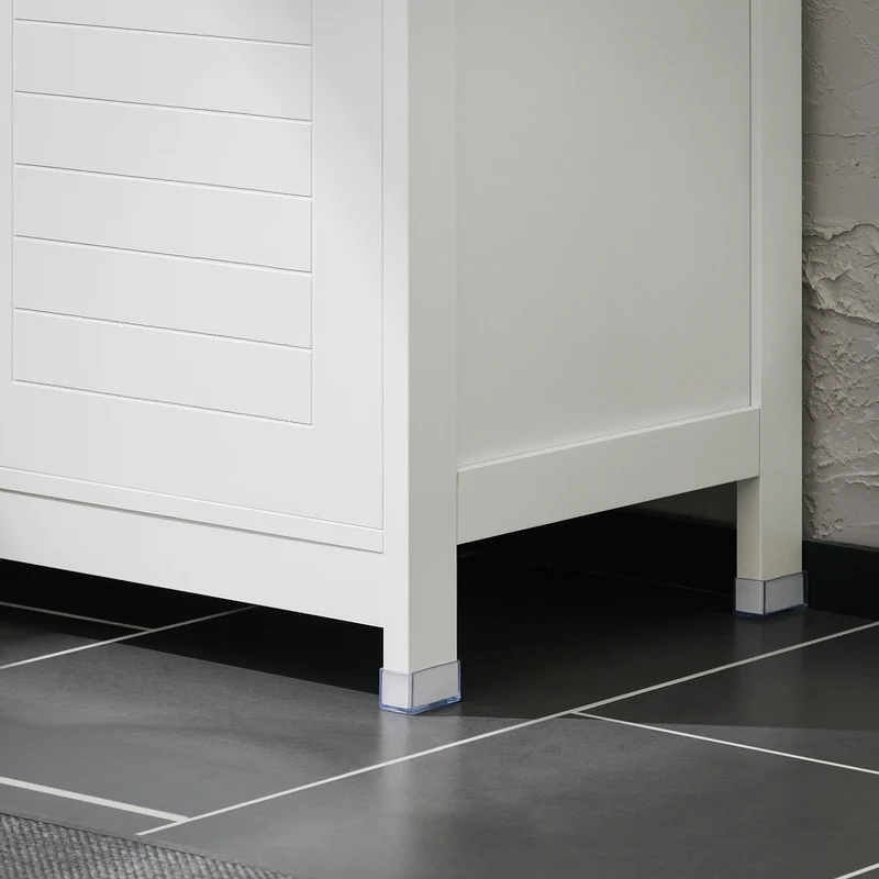 SoBuy BZR121-W Armario de Baño con 1 Comportamiento Abierto y 2 Puertas