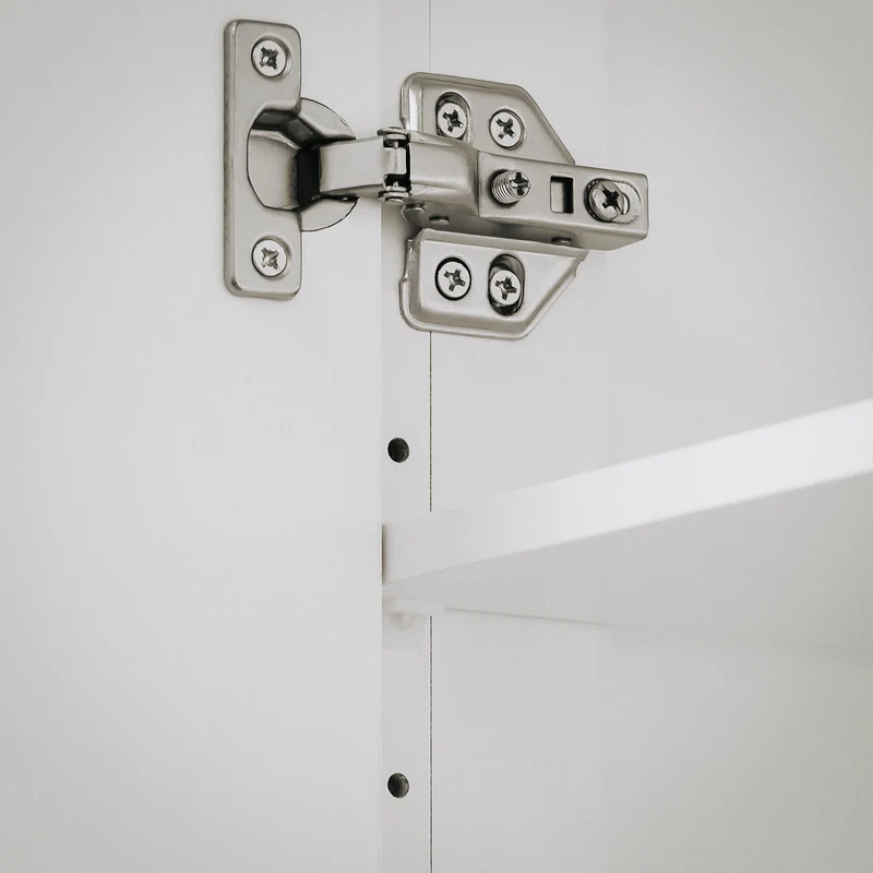 SoBuy BZR121-W Armario de Baño con 1 Comportamiento Abierto y 2 Puertas