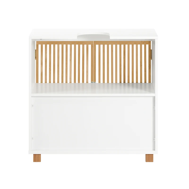 SoBuy BZR125-W Armario para debajo del lavabo 60 x 60 x 33 cm