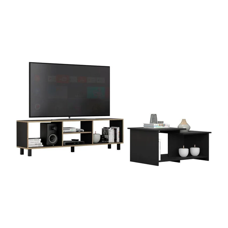 Combo para Sala Tubul, Incluye Mesa para TV y Mesa de Centro