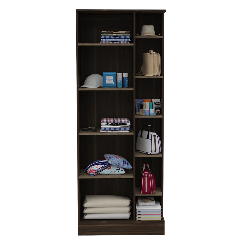 Combo para Habitación, Lara, Incluye Clóset y Mesa Auxiliar, Caoba y Blanco