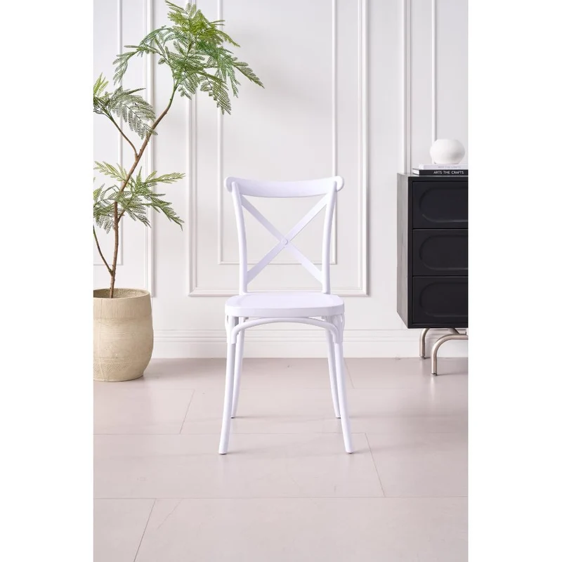 Combo Velum, Incluye una Mesa y 4 Sillas Color Blanco