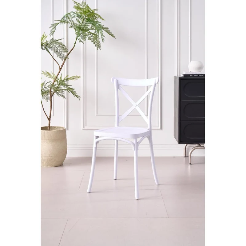 Combo Velum, Incluye una Mesa y 4 Sillas Color Blanco