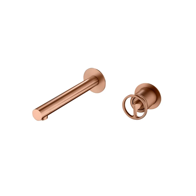 Grifería Empotrada Lavabo Oro Rosa Cepillado Olimpo - Imex | Diseño Elegante